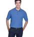8540 UltraClub® Men's Whisper Pique Blend Polo   FRENCH BLUE front view