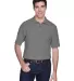 8540 UltraClub® Men's Whisper Pique Blend Polo   GRAPHITE front view