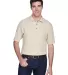 8540 UltraClub® Men's Whisper Pique Blend Polo   STONE front view