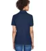 8541 UltraClub® Ladies' Whisper Pique Blend Polo NAVY back view