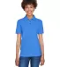 8541 UltraClub® Ladies' Whisper Pique Blend Polo FRENCH BLUE front view