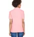 8541 UltraClub® Ladies' Whisper Pique Blend Polo PINK back view
