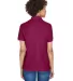8541 UltraClub® Ladies' Whisper Pique Blend Polo WINE back view