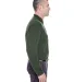 8542 UltraClub® Adult Long-Sleeve Whisper Pique B FOREST GREEN side view