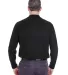 8542 UltraClub® Adult Long-Sleeve Whisper Pique B BLACK back view