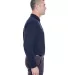 8542 UltraClub® Adult Long-Sleeve Whisper Pique B NAVY side view