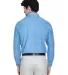 8960 UltraClub® Men's Cypress Denim Button up Shi LIGHT BLUE back view