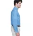 8960 UltraClub® Men's Cypress Denim Button up Shi LIGHT BLUE side view