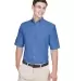 8972 UltraClub® Men's Classic Wrinkle-Free Blend  FRENCH BLUE front view