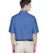 8972 UltraClub® Men's Classic Wrinkle-Free Blend  FRENCH BLUE back view