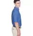 8972 UltraClub® Men's Classic Wrinkle-Free Blend  FRENCH BLUE side view
