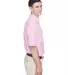 8972 UltraClub® Men's Classic Wrinkle-Free Blend  PINK side view
