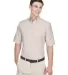 8972 UltraClub® Men's Classic Wrinkle-Free Blend  TAN front view