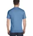 5180 Hanes® Beefy®-T in Carolina blue back view