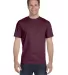 5180 Hanes® Beefy®-T in Maroon front view