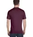 5180 Hanes® Beefy®-T in Maroon back view