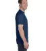 5180 Hanes® Beefy®-T in Heather navy side view
