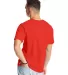 5180 Hanes® Beefy®-T in Poppy red back view