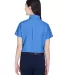 8973 UltraClub® Ladies' Classic Wrinkle-Free Blen FRENCH BLUE back view