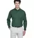 8975 UltraClub® Men's Whisper Twill Blend Woven S FOREST GREEN front view