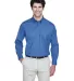 8975 UltraClub® Men's Whisper Twill Blend Woven S FRENCH BLUE front view