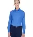 8976 UltraClub® Ladies' Whisper Twill Blend Woven FRENCH BLUE front view