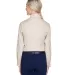 8976 UltraClub® Ladies' Whisper Twill Blend Woven STONE back view