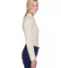 8976 UltraClub® Ladies' Whisper Twill Blend Woven STONE side view