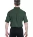 8977 UltraClub® Adult Whisper Twill Blend Short-S FOREST GREEN back view