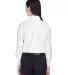 8990 UltraClub® Ladies' Classic Wrinkle-Free Blen WHITE back view