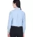 8990 UltraClub® Ladies' Classic Wrinkle-Free Blen LIGHT BLUE back view