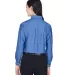 8990 UltraClub® Ladies' Classic Wrinkle-Free Blen FRENCH BLUE back view