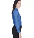 8990 UltraClub® Ladies' Classic Wrinkle-Free Blen FRENCH BLUE side view