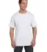 5190 Hanes® Beefy®-T with Pocket in White front view