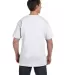 5190 Hanes® Beefy®-T with Pocket in White back view