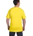 5190 Hanes® Beefy®-T with Pocket in Yellow back view