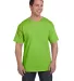 5190 Hanes® Beefy®-T with Pocket in Lime front view