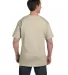 5190 Hanes® Beefy®-T with Pocket in Sand back view