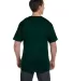 5190 Hanes® Beefy®-T with Pocket in Deep forest back view