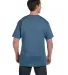 5190 Hanes® Beefy®-T with Pocket in Denim blue back view