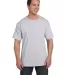 5190 Hanes® Beefy®-T with Pocket in Ash front view