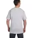 5190 Hanes® Beefy®-T with Pocket in Ash back view