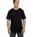 5190 Hanes® Beefy®-T with Pocket in Black front view