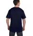 5190 Hanes® Beefy®-T with Pocket in Navy back view