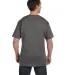 5190 Hanes® Beefy®-T with Pocket in Smoke gray back view