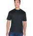 8400 UltraClub® Men's Cool & Dry Sport Mesh Perfo BLACK front view