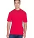 8400 UltraClub® Men's Cool & Dry Sport Mesh Perfo RED front view