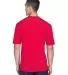 8400 UltraClub® Men's Cool & Dry Sport Mesh Perfo RED back view