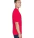 8400 UltraClub® Men's Cool & Dry Sport Mesh Perfo RED side view