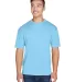 8400 UltraClub® Men's Cool & Dry Sport Mesh Perfo COLUMBIA BLUE front view